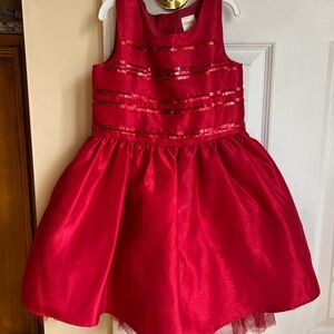 Gymboree girls red sequin dress size 4